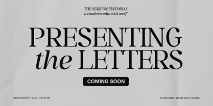 The Serifon Editorial Font Poster 4