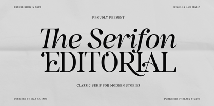 The Serifon Editorial Font Poster 1