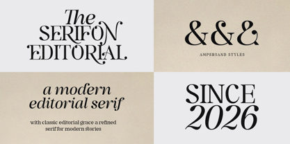 The Serifon Editorial Font Poster 12