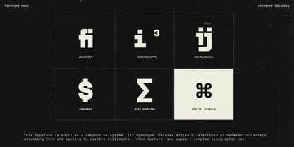 TRT Typeport Mono Font Poster 14