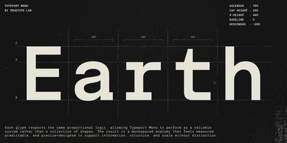 TRT Typeport Mono Font Poster 4