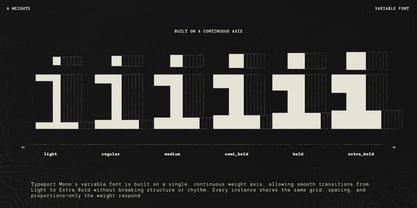 TRT Typeport Mono Font Poster 5
