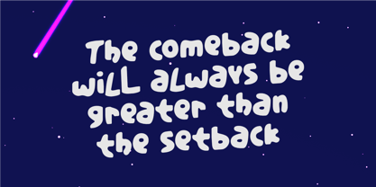 Dream Comeback Font Poster 2