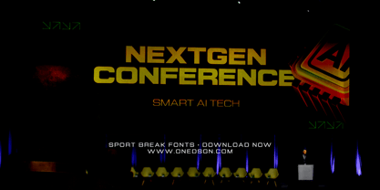 Sport Break Font Poster 9