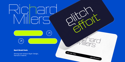 Sport Break Font Poster 3