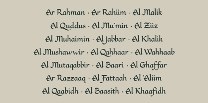 Baylaf Alwahas Font Poster 5