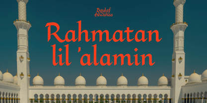 Baylaf Alwahas Font Poster 4