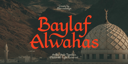 Baylaf Alwahas Font Poster 1