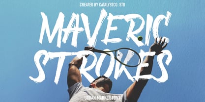 Maverick Strokes Font Poster 1