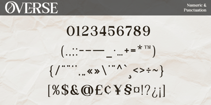 Overse Font Poster 10