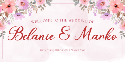Beautiful Dealove Italic Font Poster 5