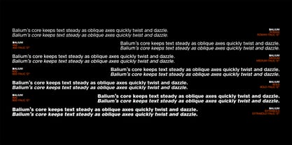 Balium Font Poster 14