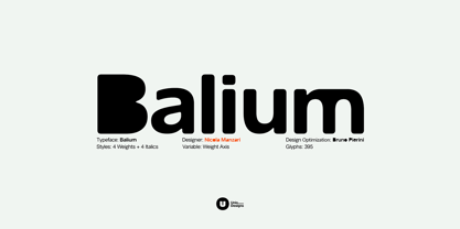 Balium Font Poster 1