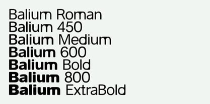 Balium Font Poster 2