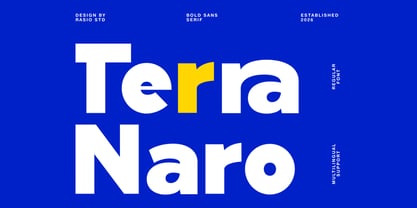 Terra Naro Font Poster 1