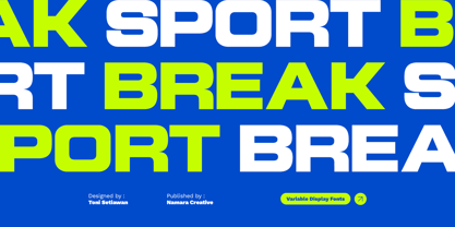 Sport Break Variable Font Poster 1
