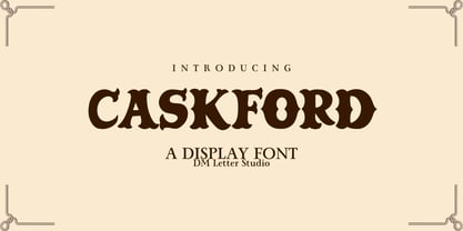 Caskford Font Poster 1