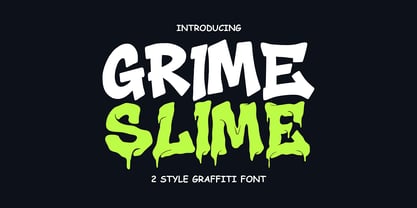 Grime Slime Font Poster 1