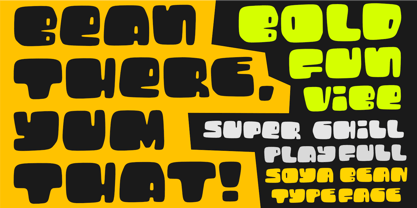 Soya Bean Font Poster 5