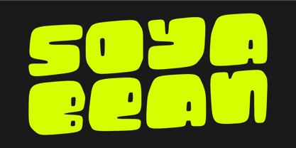 Soya Bean Font Poster 1
