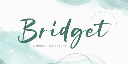 Bridget Font Poster 1