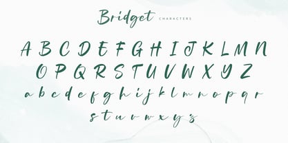 Bridget Font Poster 9