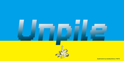Pileup Font Poster 15