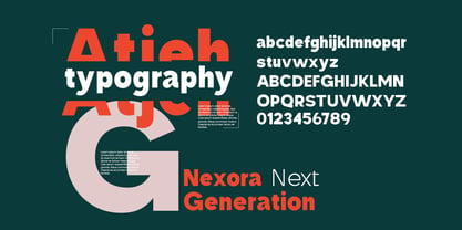 Nexora Naura Font Poster 2