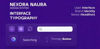 Nexora Naura Font Poster 7
