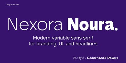 Nexora Naura Font Poster 1