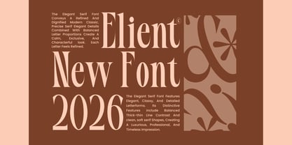 Elient Font Poster 7