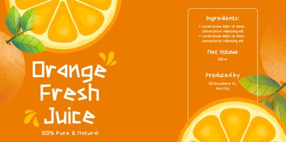 Mango Snack Font Poster 5