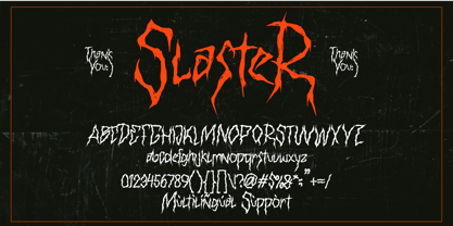 Slaster Font Poster 9