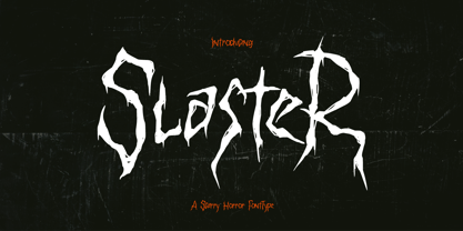 Slaster Font Poster 1