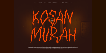 Slaster Font Poster 3