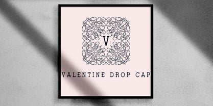 ZP Valentine Drop Cap Font Poster 1