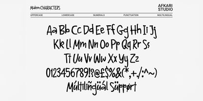 Malem Font Poster 9