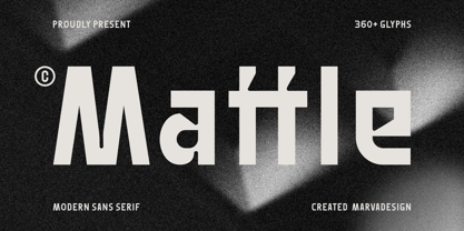Mattle Font Poster 1
