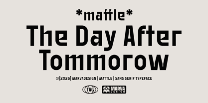 Mattle Font Poster 2