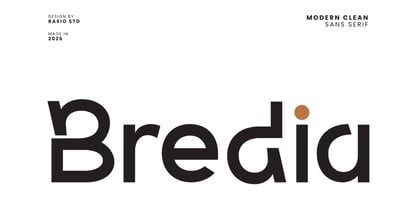 Bredia Font Poster 1