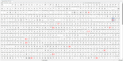 Ongunkan Rune All Letters Font Poster 4