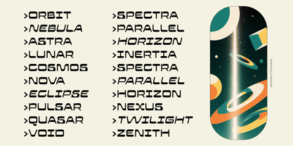 UT Shrounda Font Poster 2