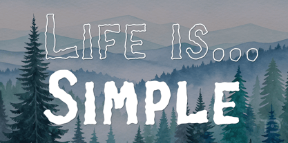 Lazy Paper Cut Font Poster 3