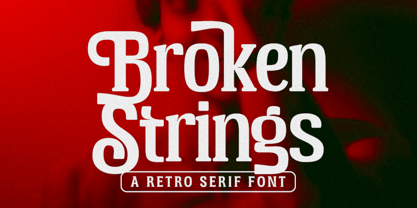 Broken Strings Font Poster 1