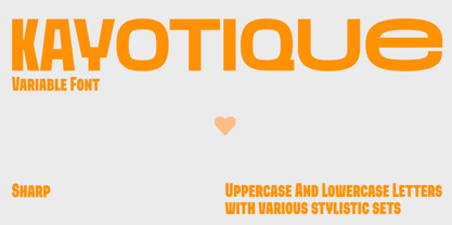 Kayotique Font Poster 2