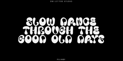 Plumby Vintage Font Poster 2
