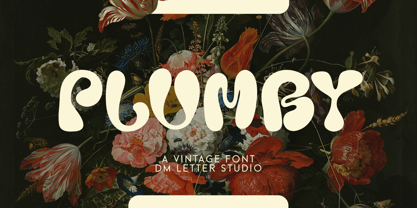 Plumby Vintage Font Poster 1