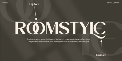 Bovacy Font Poster 10