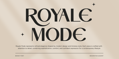 Bovacy Font Poster 7