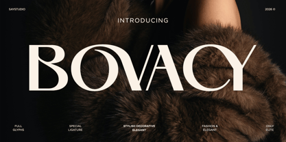 Bovacy Font Poster 1